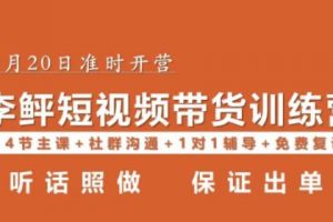 李鲆·短视频带货第16期，一部手机，碎片化时间，零基础也能做，听话照做，保证出单