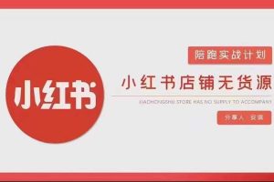 安琪-小红书店铺无货源实战，开店到售后全流程操作