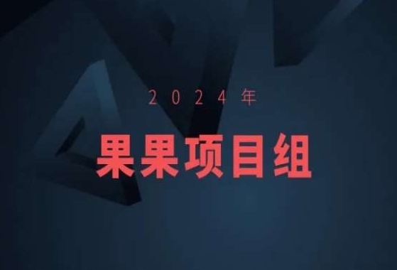 2024年果果项目组项目合集-果果最新项目插图