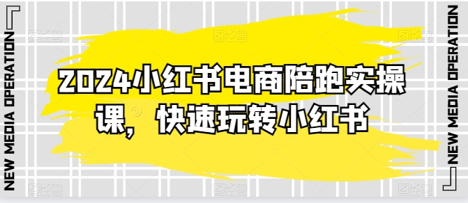 2024小红书电商陪跑实操课，快速玩转小红书，超过20节精细化课程插图