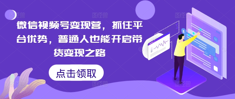 微信视频号变现营，抓住平台优势，普通人也能开启带货变现之路插图