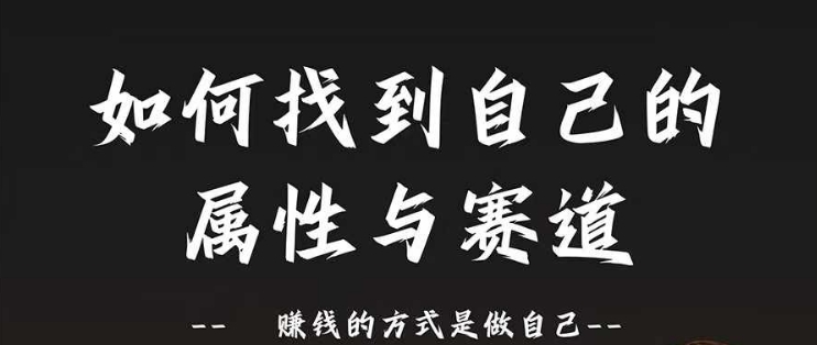 赛道和属性2.0：如何找到自己的属性与赛道，赚钱的方式是做自己插图