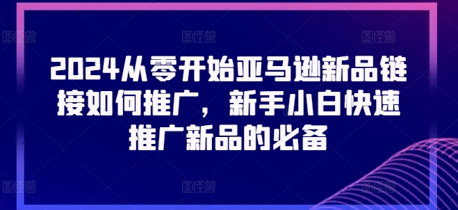 2024从零开始亚马逊新品链接如何推广，新手小白快速推广新品的必备插图