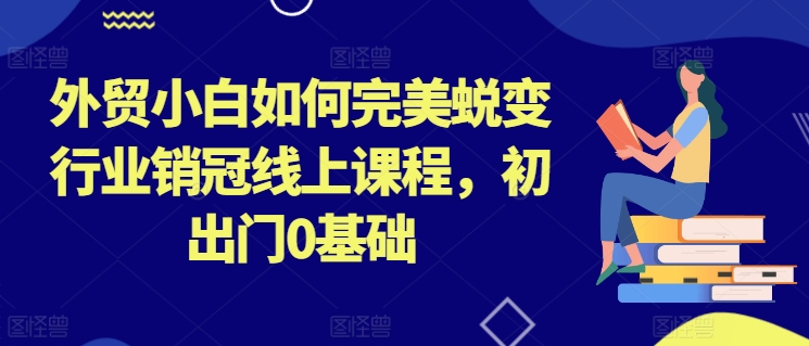 外贸小白如何完美蜕变行业销冠线上课程，初出门0基础插图