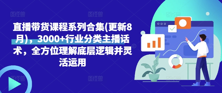 直播带货课程系列合集(更新8月)，3000+行业分类主播话术，全方位理解底层逻辑并灵活运用插图