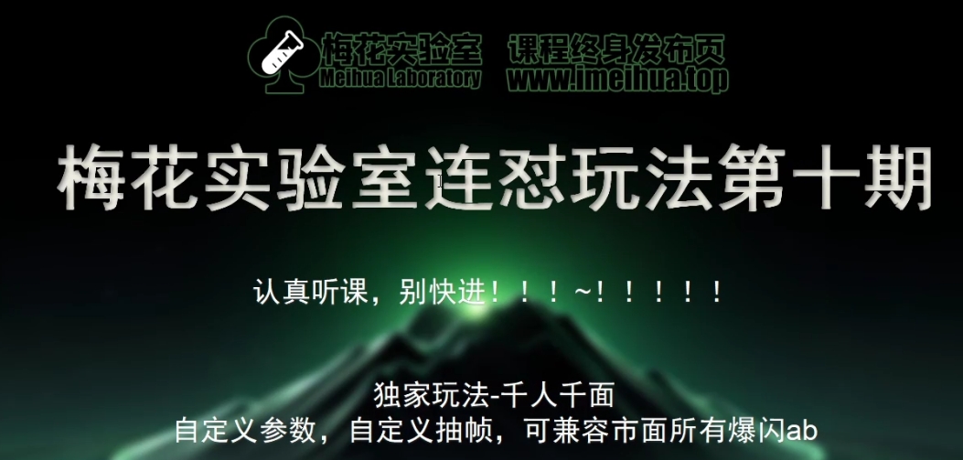 梅花实验室社群专享课视频号连怼玩法第十期课程+第二部分-FF助手全新高自由万能爆闪AB处理插图