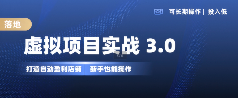 虚拟项目实战3.0，打造自动盈利店铺，可长期操作投入低，新手也能操作插图