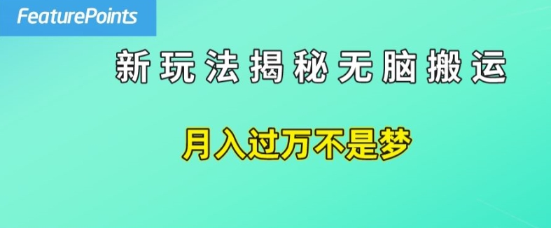 简单操作，每天50美元收入，搬运就是赚钱的秘诀【揭秘】插图