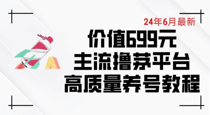 6月最新价值699的主流撸茅台平台精品养号下车攻略【揭秘】插图