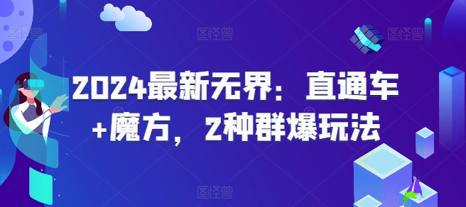 2024最新无界：直通车+魔方，2种群爆玩法插图