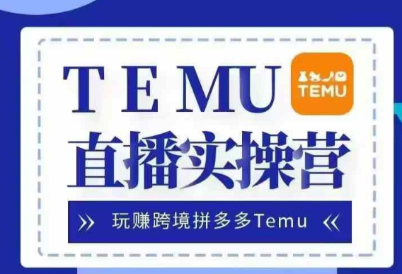 Temu直播实战营，玩赚跨境拼多多Temu，国内电商卷就出海赚美金插图