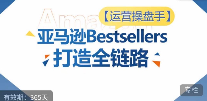 运营操盘手！亚马逊Bestsellers打造全链路，选品、Listing、广告投放全链路进阶优化插图